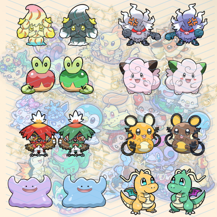 Shiny Charms - Fan Favorite PokeFriend Charms