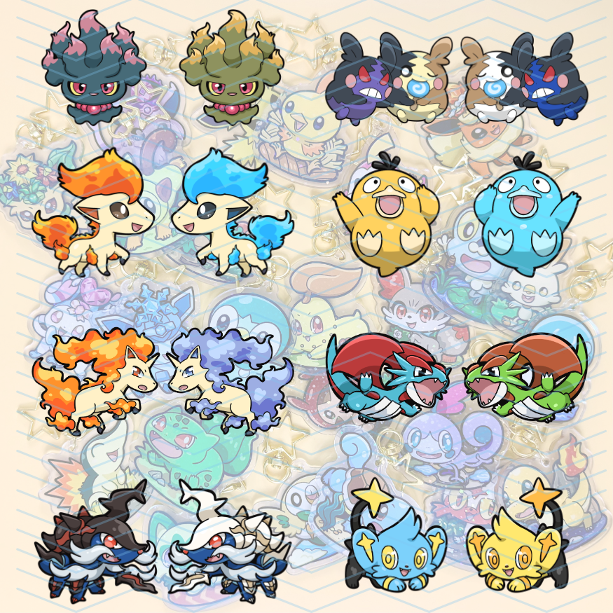Pokemon Waterproof Stickers - Other Fan Favorites