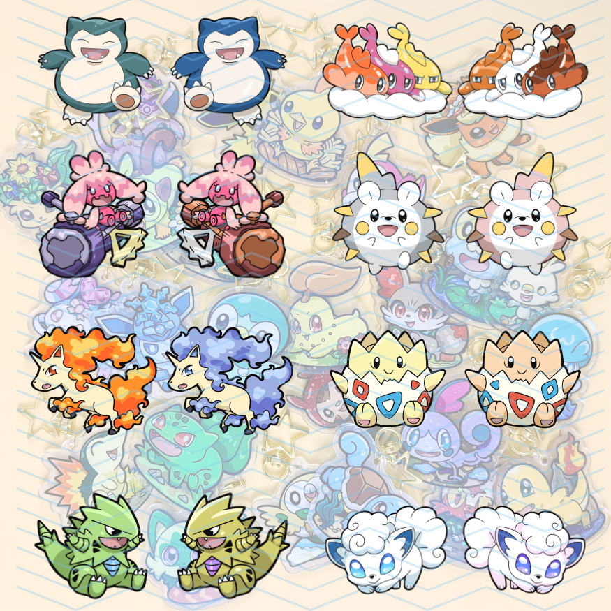 Pokemon Waterproof Stickers - Other Fan Favorites