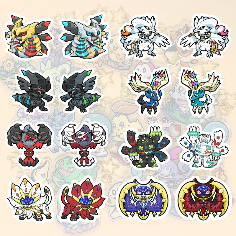 Pokemon Waterproof Stickers - Legendaries and Mythicals