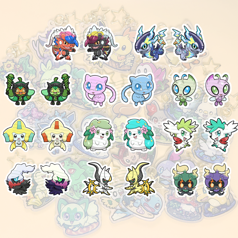 Pokemon Waterproof Stickers - Legendaries and Mythicals