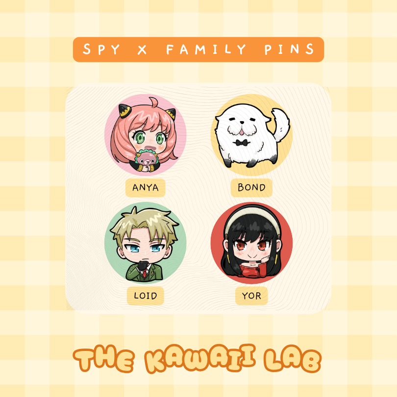 Spy x Family Button Pin Set