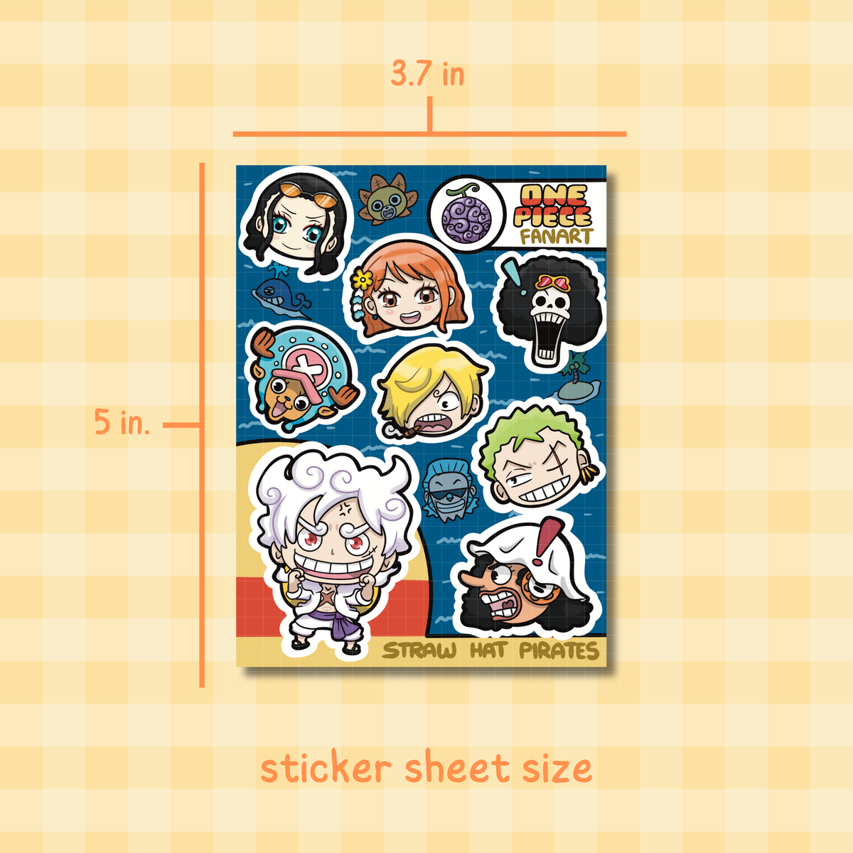 Straw Hat Pirates Sticker Sheet