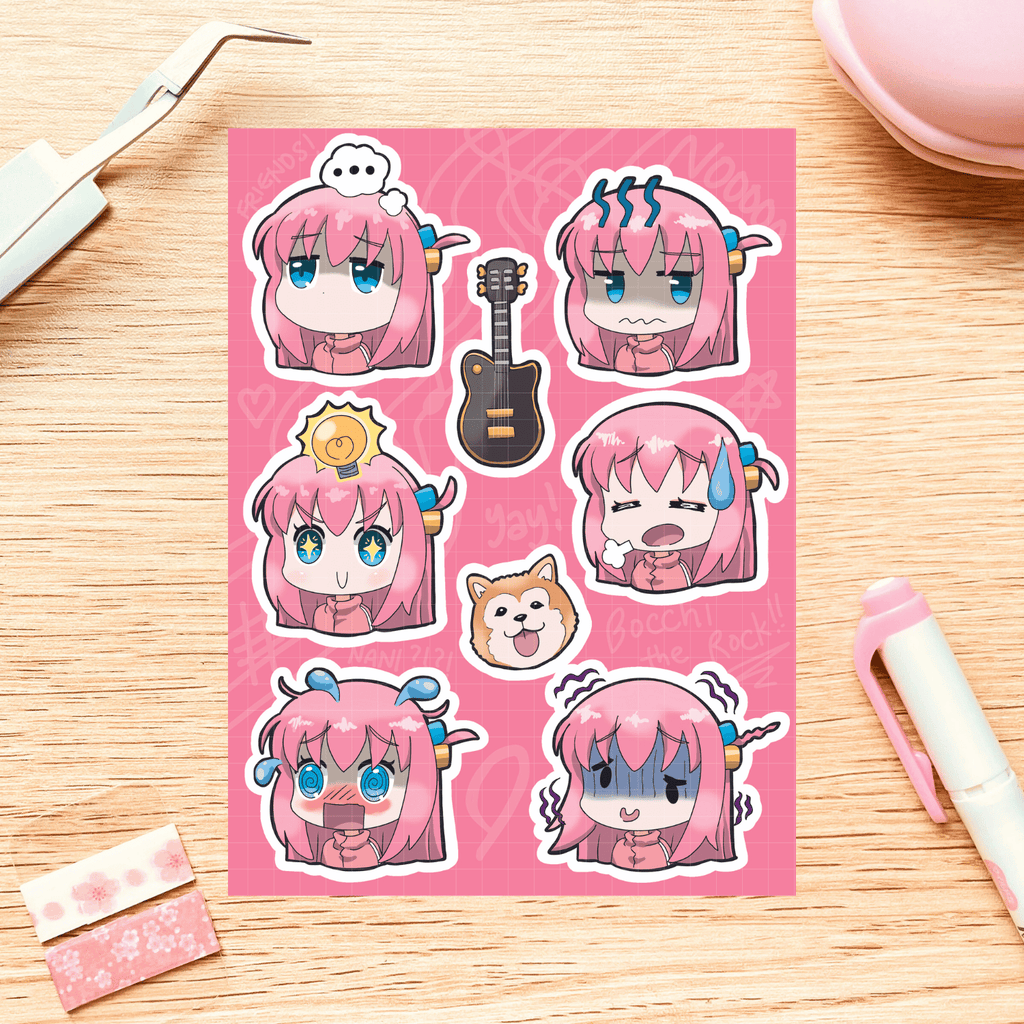 Hitori Gotoh Sticker Sheet