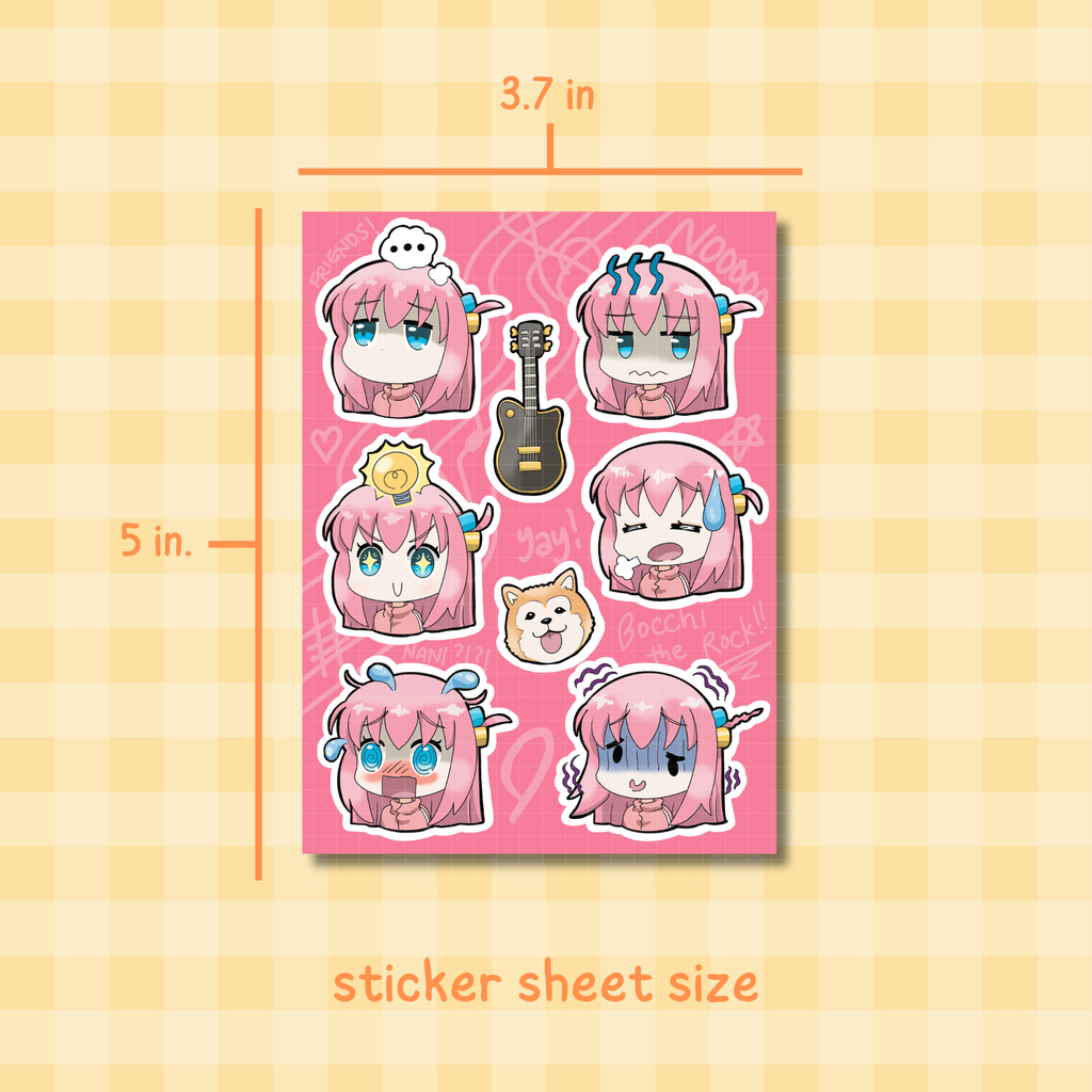 Hitori Gotoh Sticker Sheet