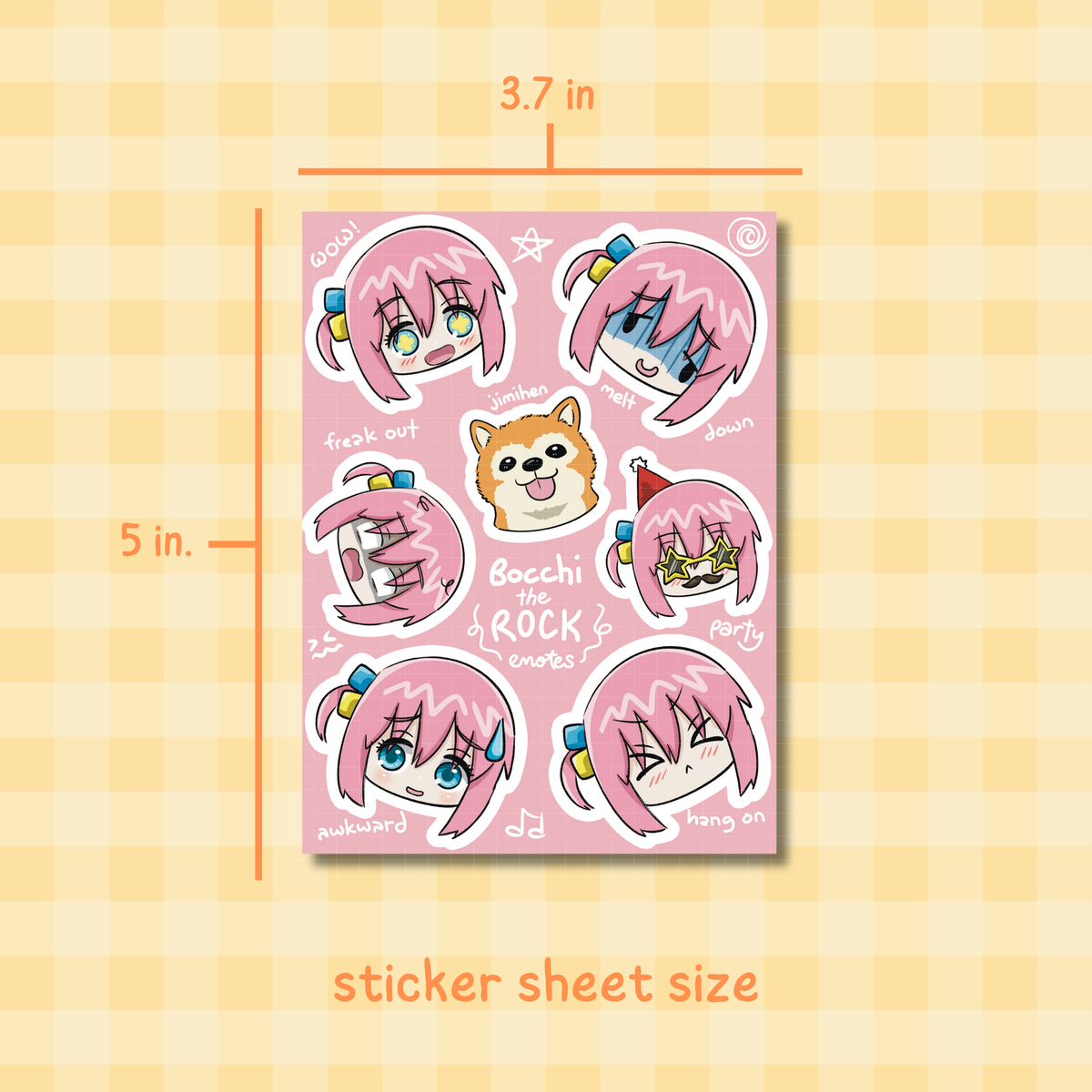 Hitori Gotoh Sticker Sheet