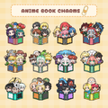 Anime Book Charms - Acrylic Keychain Charm