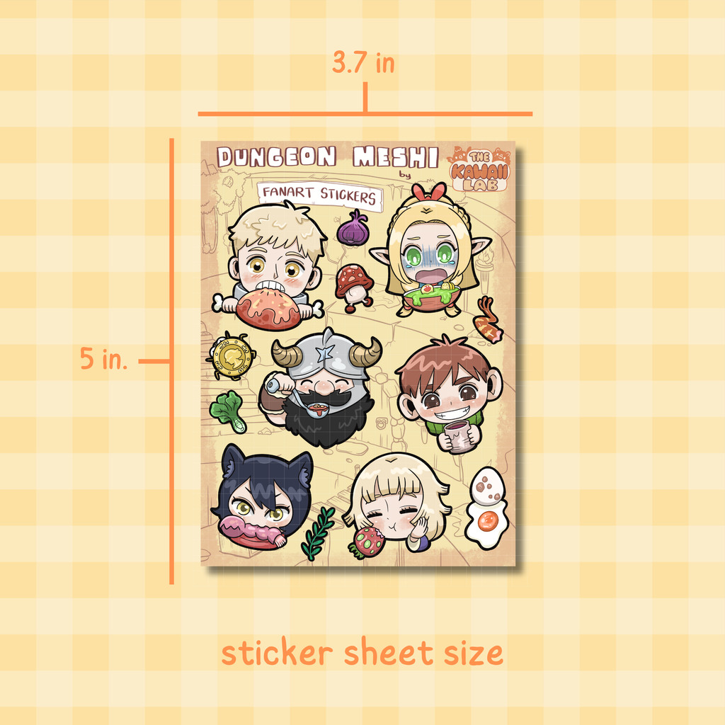 Dungeon Meshi Sticker Sheet