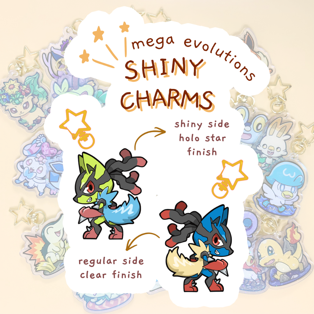 Shiny Charms - PokeFriend Mega Evolutions and GMax Charms