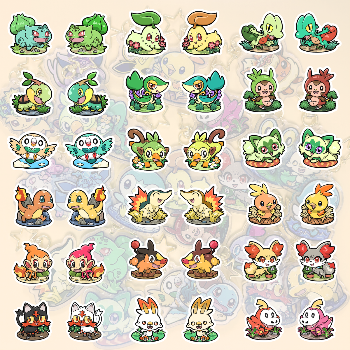Shiny Charms - PokeFriend Starter Charms