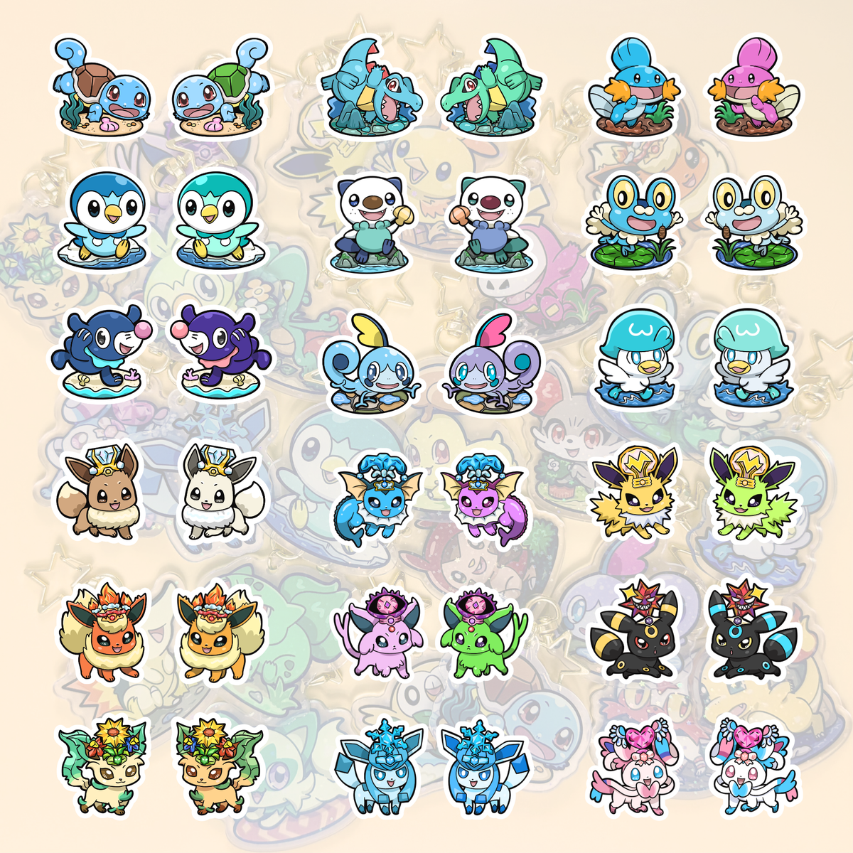 Shiny Charms - PokeFriend Starter Charms