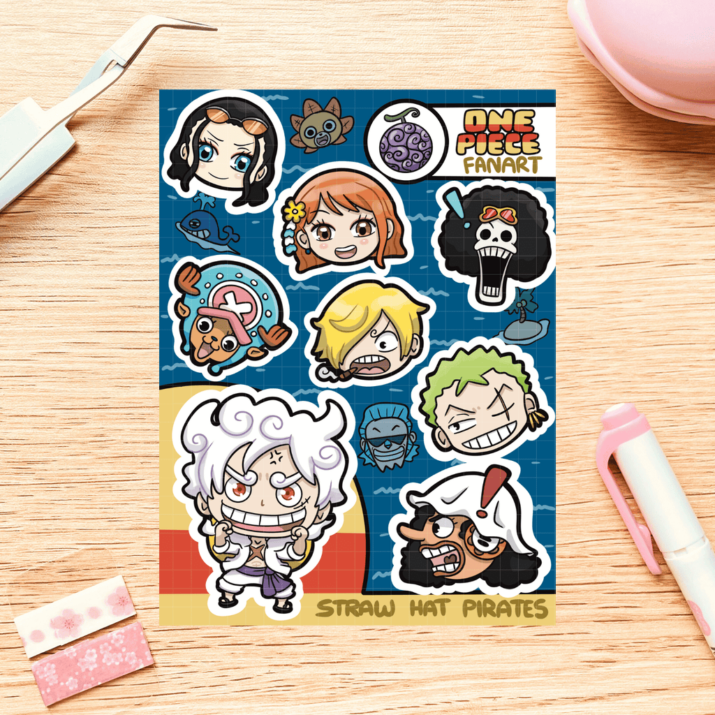 Straw Hat Pirates Sticker Sheet