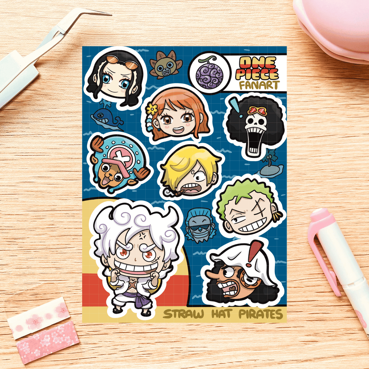 Straw Hat Pirates Sticker Sheet