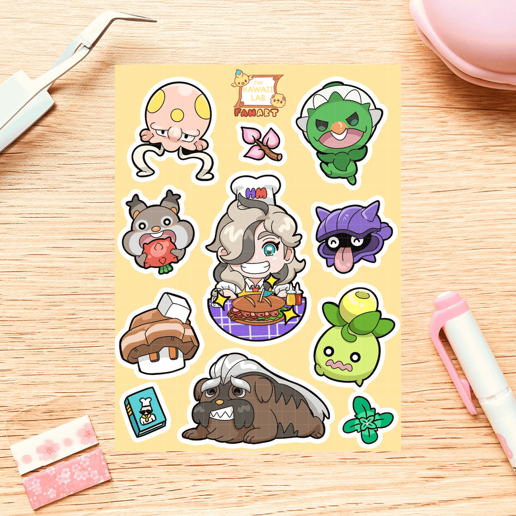 Trainer Arven's Team Sticker Sheet