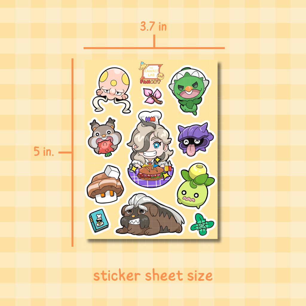 Trainer Arven's Team Sticker Sheet