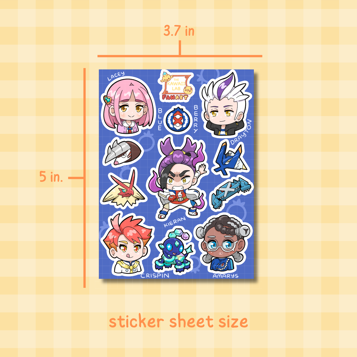 Blueberry Academy Sticker Sheet