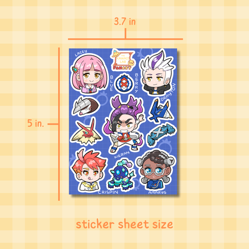 Blueberry Academy Sticker Sheet
