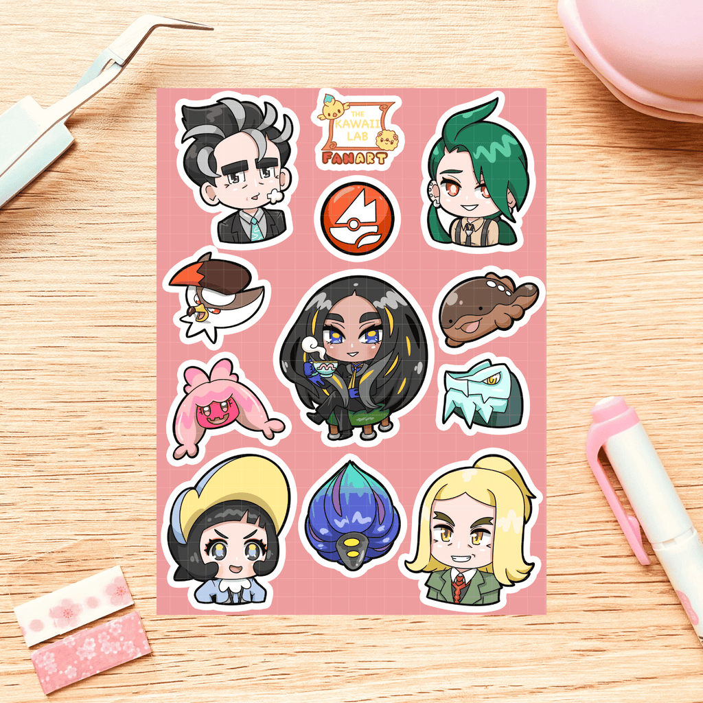 Paldea League Sticker Sheet