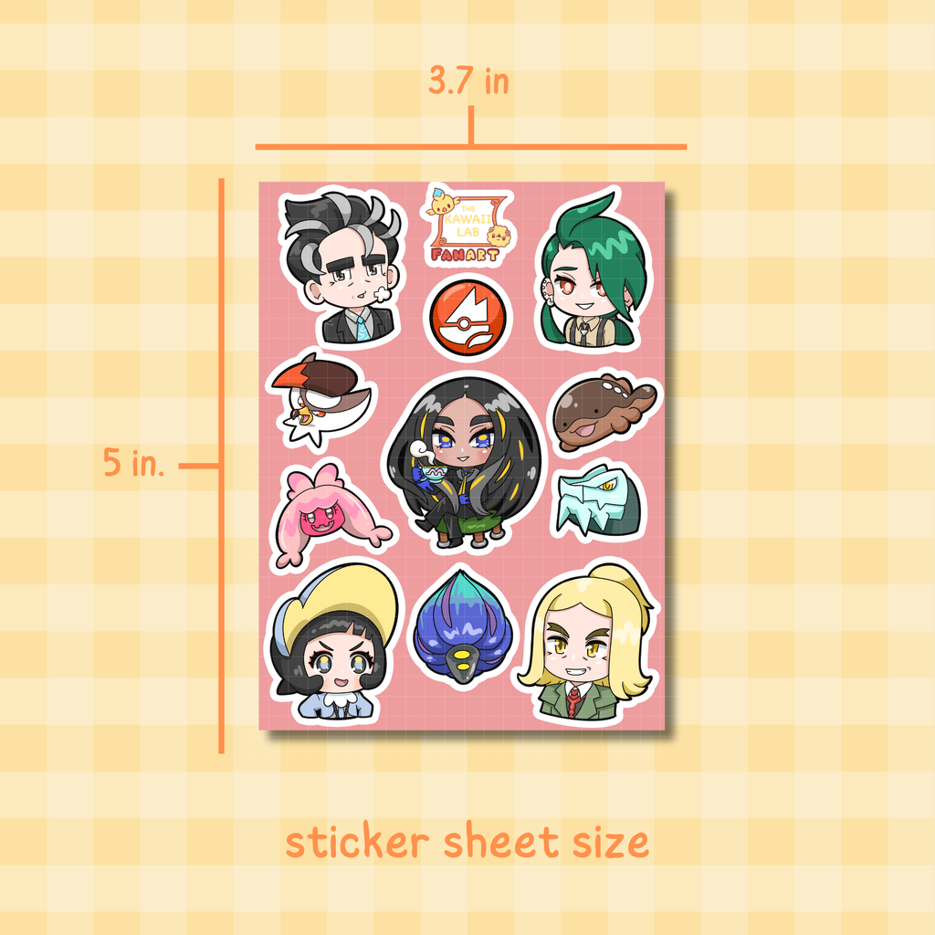 Paldea League Sticker Sheet