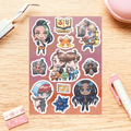 Paldea Trainers Sticker Sheet