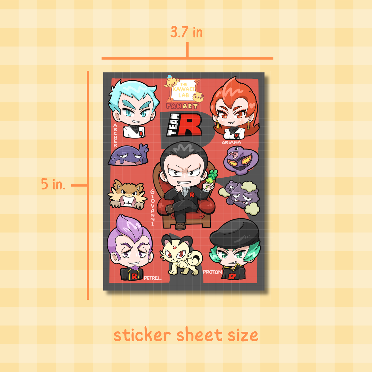 Team Rocket Sticker Sheet