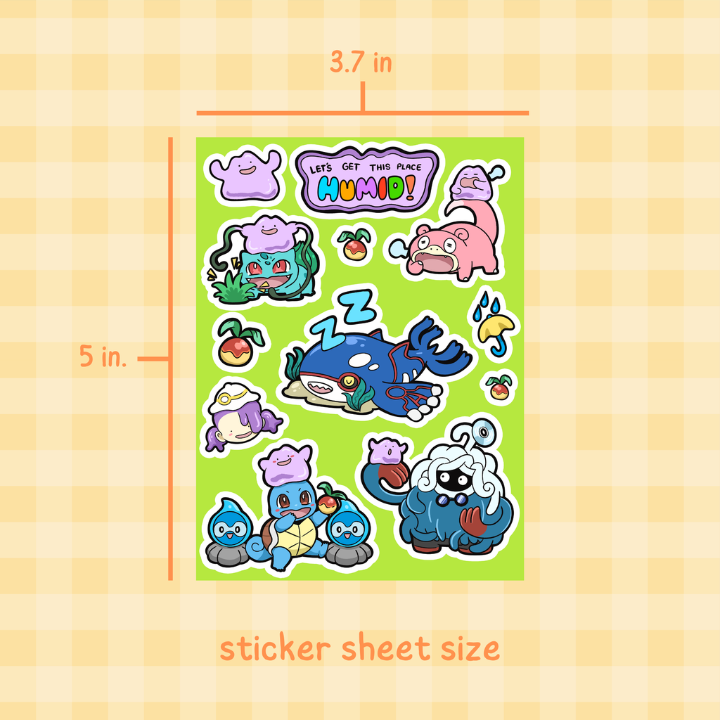 Let's Get This Place Humid! Sticker Sheet