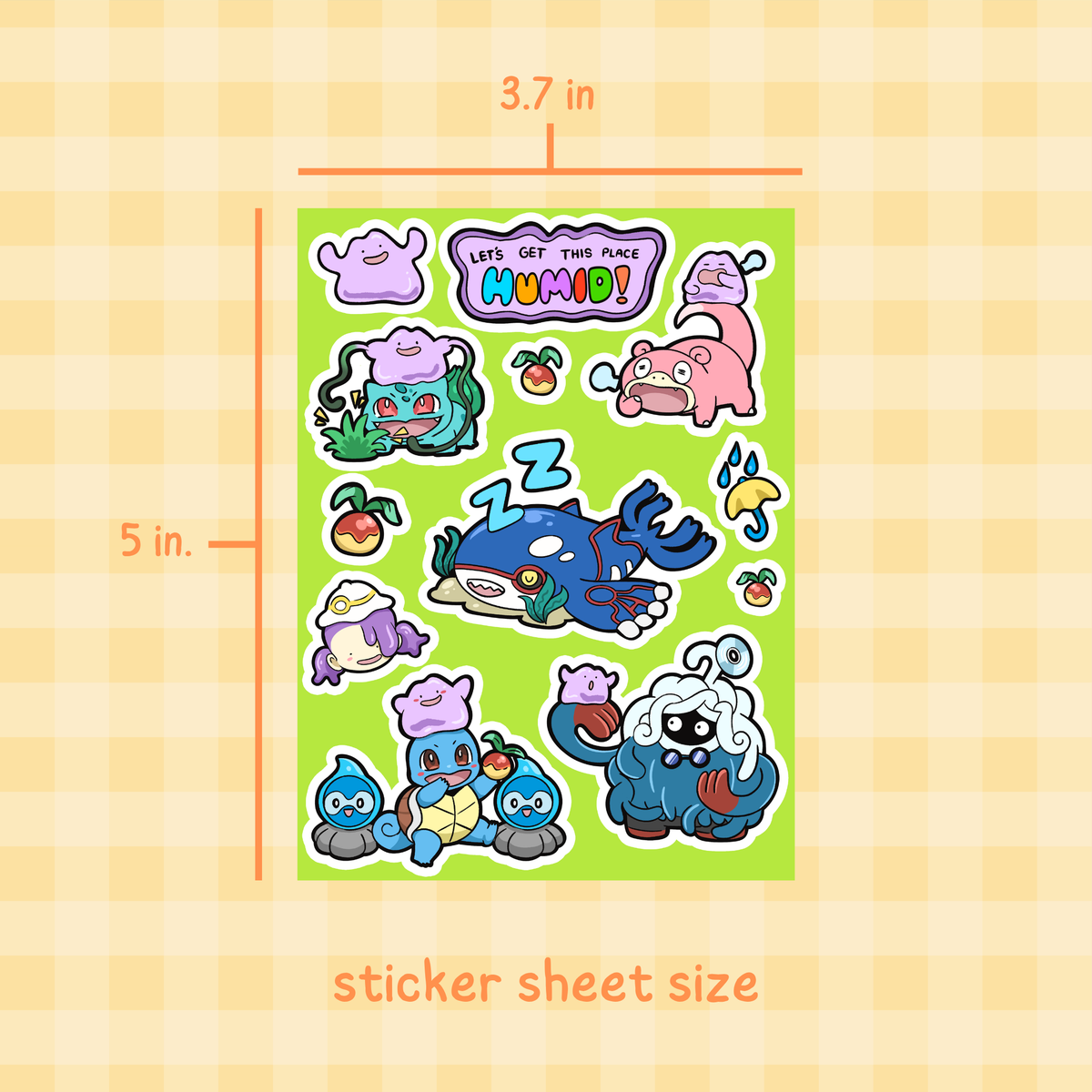 Let's Get This Place Humid! Sticker Sheet