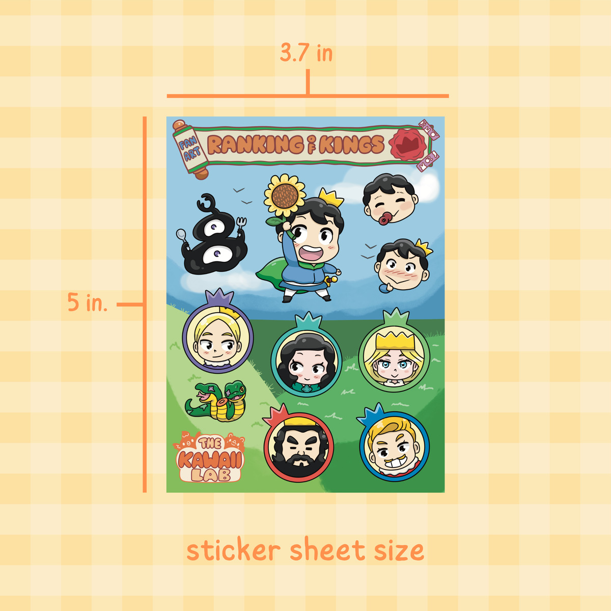 Ranking of Kings Sticker Sheet