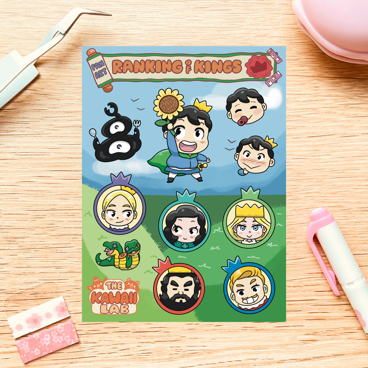 Ranking of Kings Sticker Sheet