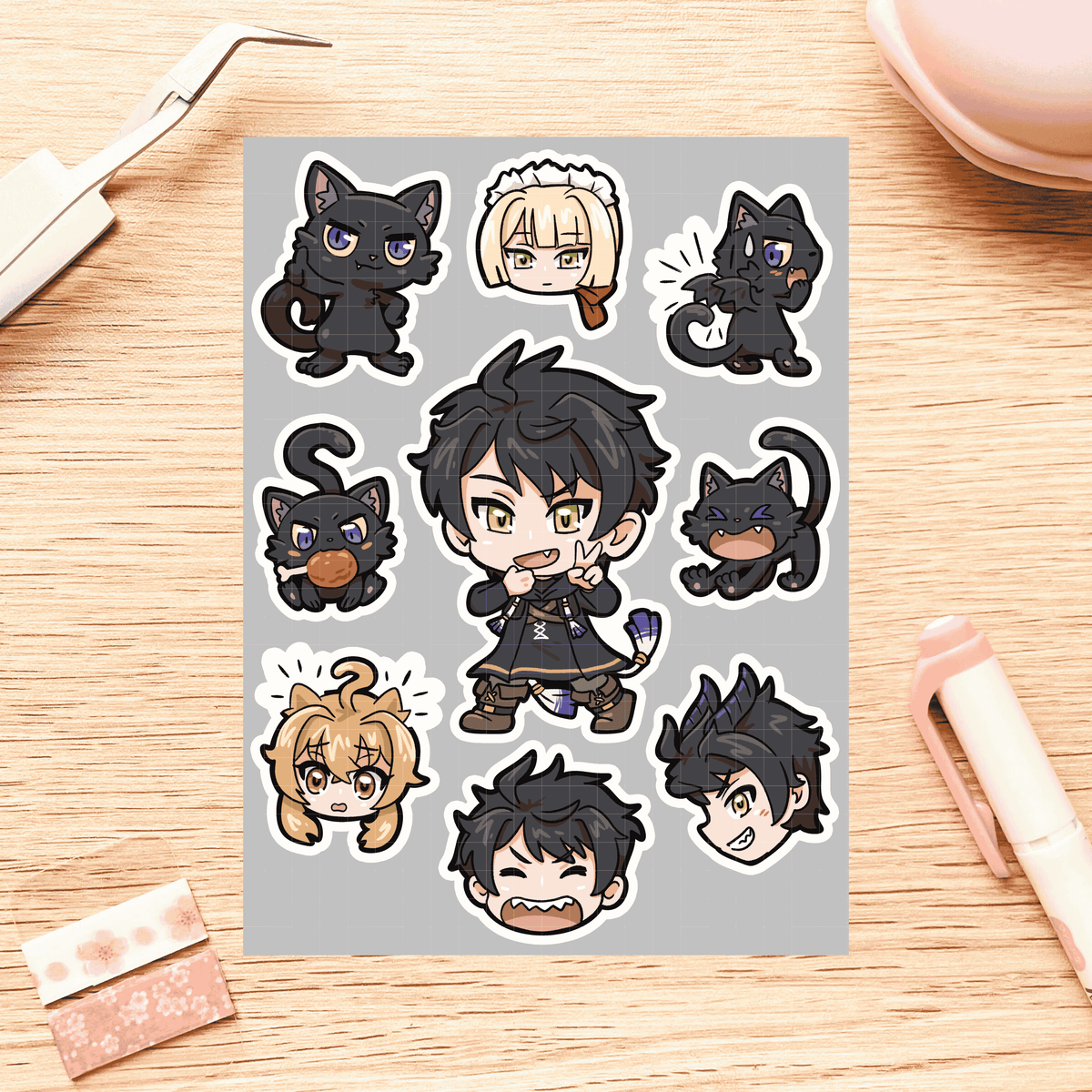 Nero Sticker Sheet | Secrets of the Silent Witch Sticker Sheet