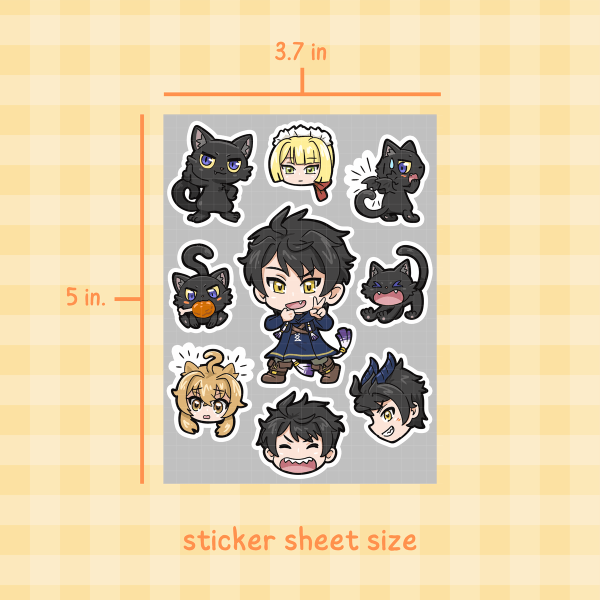 Nero Sticker Sheet | Secrets of the Silent Witch Sticker Sheet