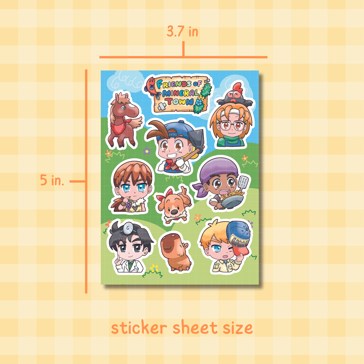 Story of Seasons: Friends of Mineral Town | Harvest Moon Sticker Sheet