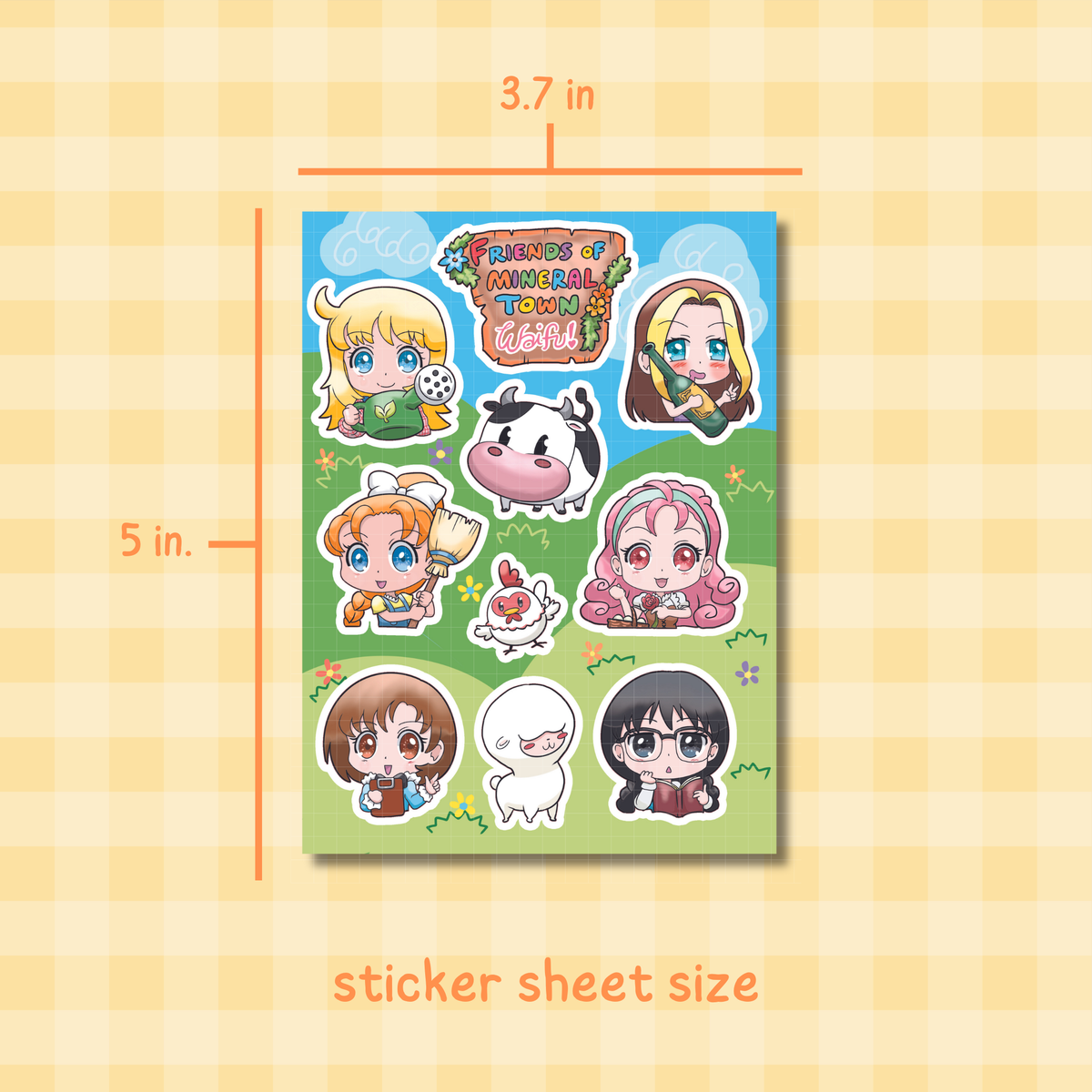 Story of Seasons: More Friends of Mineral Town | Harvest Moon Sticker Sheet